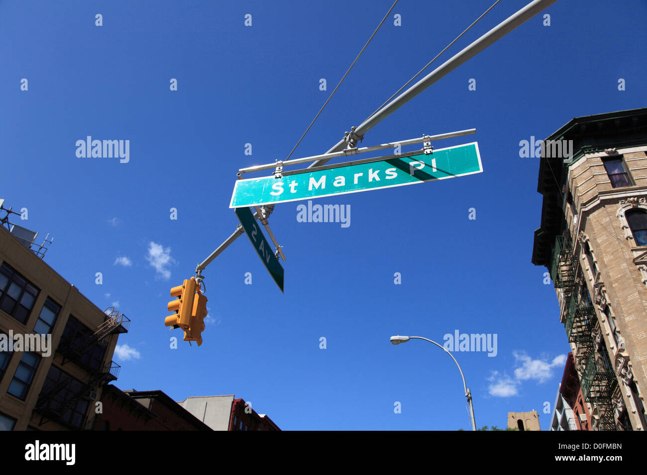 St. Marks Place, Greenwich Village, East Village, Manhattan, New York City, USA Stock Photo