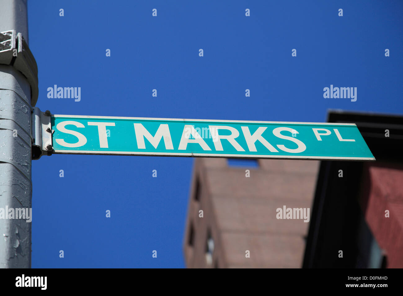 St. Marks Place, Greenwich Village, East Village, Manhattan, New York City, USA Stock Photo