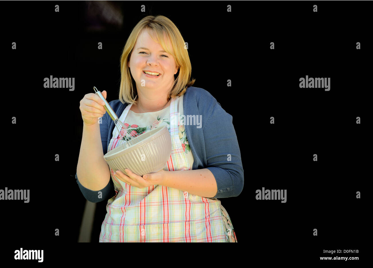 Contestant baker: Sarah-Jane Willis from West Sussex, UK who appeared in the latest series of the Great British Bake Off 2012. Stock Photo