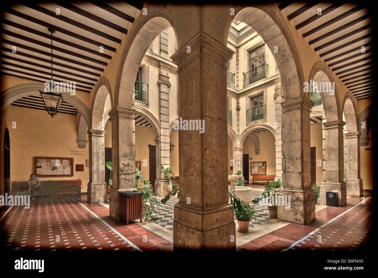 royal tobacco factory seville Courtyard, University of Seville (former Royal Tobacco Factory), Seville, Spain Stock Photo royal tobacco factory seville Courtyard, University of Seville (former Royal Tobacco Factory), Seville, Spain Stock Photo