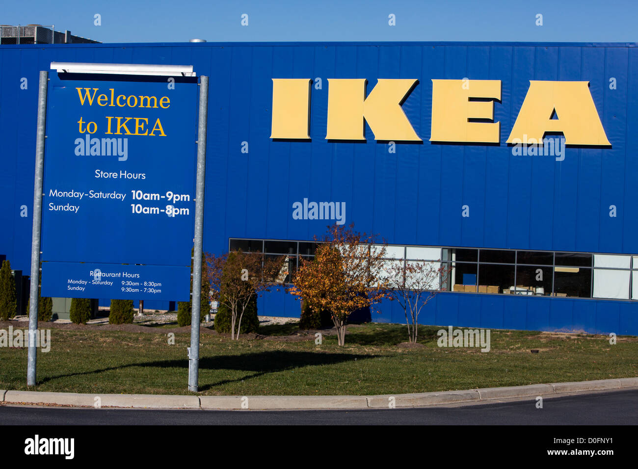 A Ikea home furnishings retail store.  Stock Photo