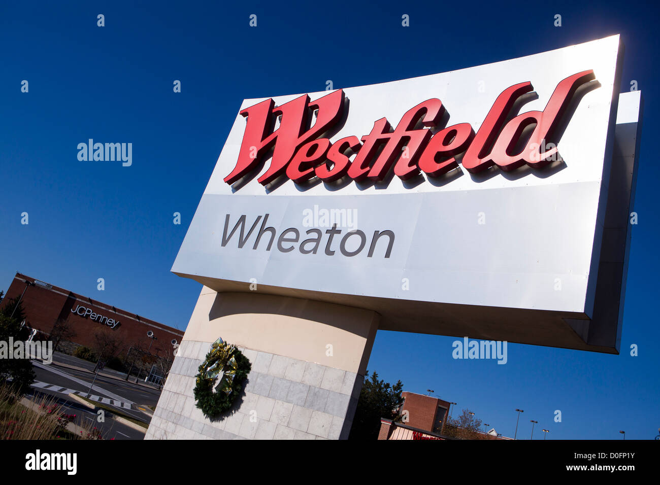 A Westfield shopping center sign Stock Photo Alamy