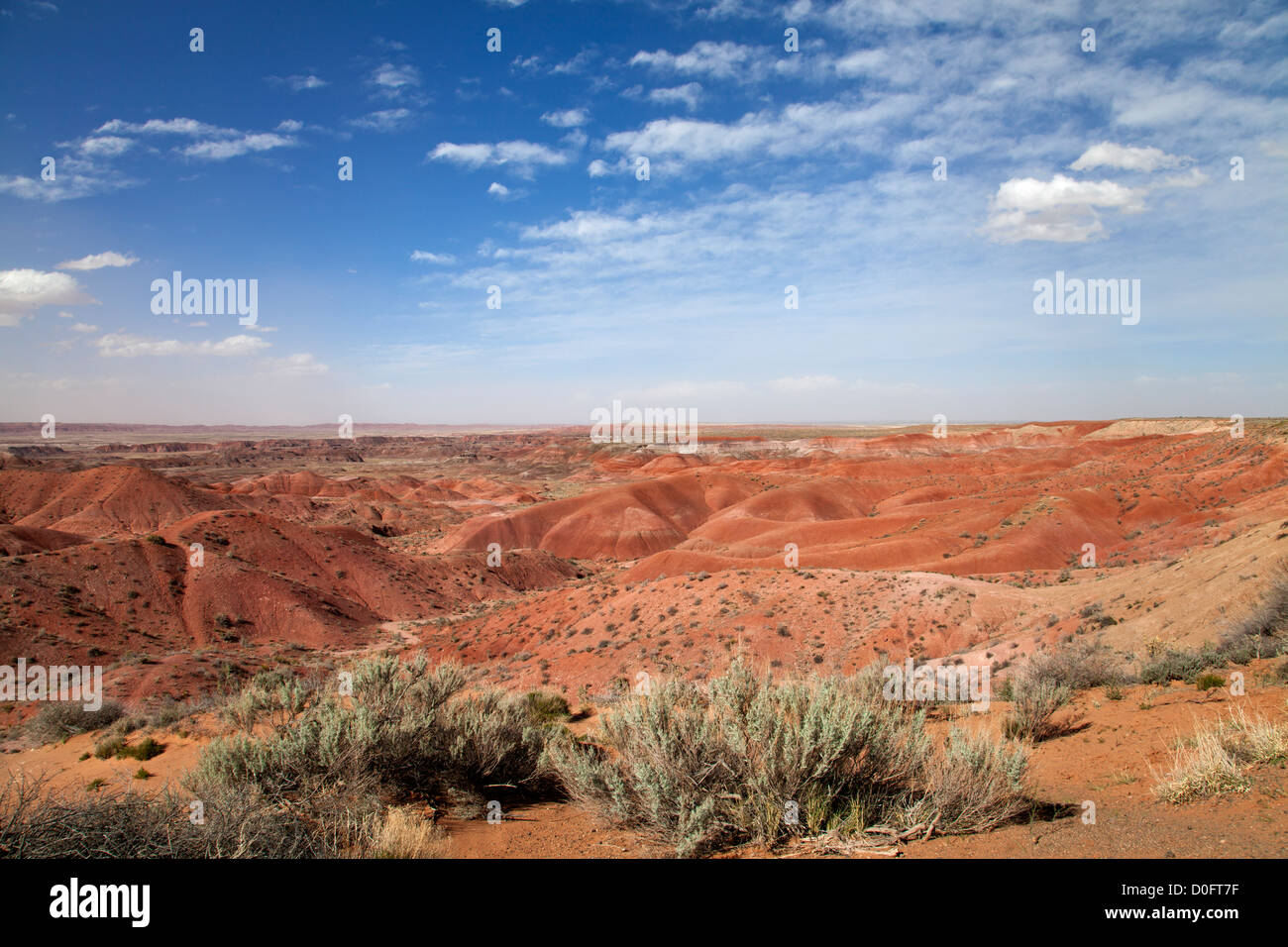 Painted Desert National Park in Arizona. Stock Photo