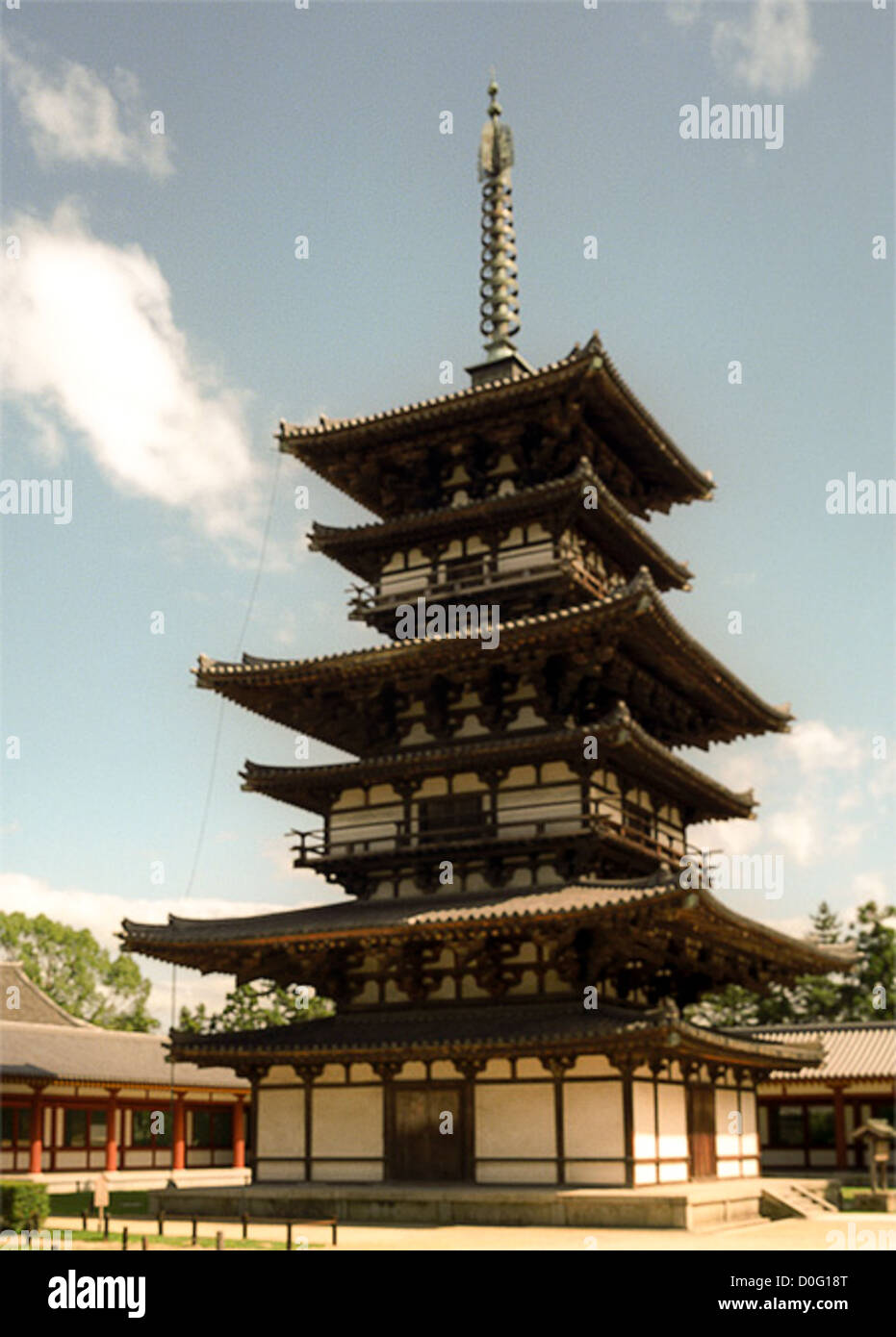 Pagoda at Yakushiji Buddhist temple, Nara, Japan Stock Photo Alamy