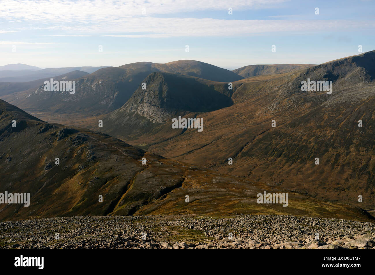 Devils Point, Cairngorms, Scotland, UK. Photographed from Ben Macdui ...