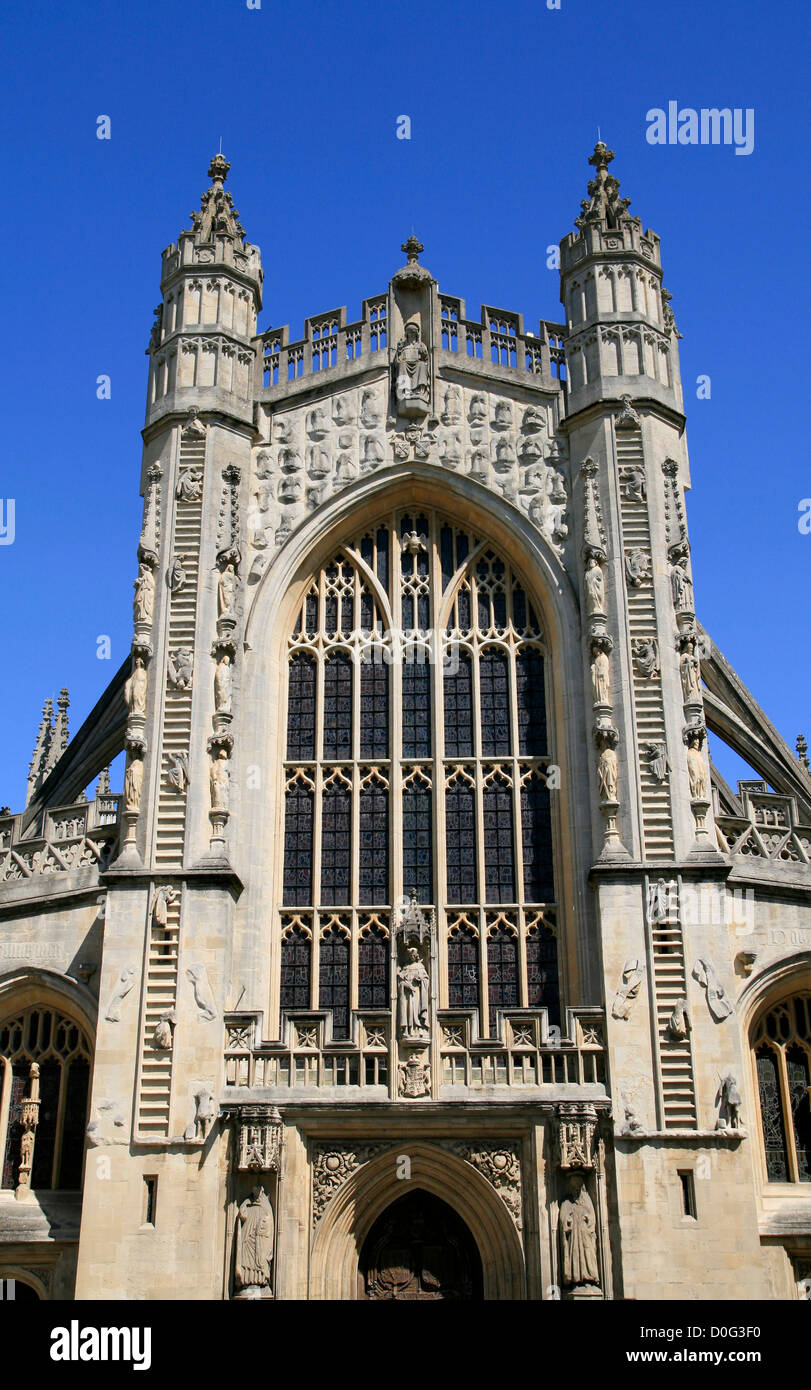 west front Bath Abbey Bath Somerset England UK Stock Photo - Alamy