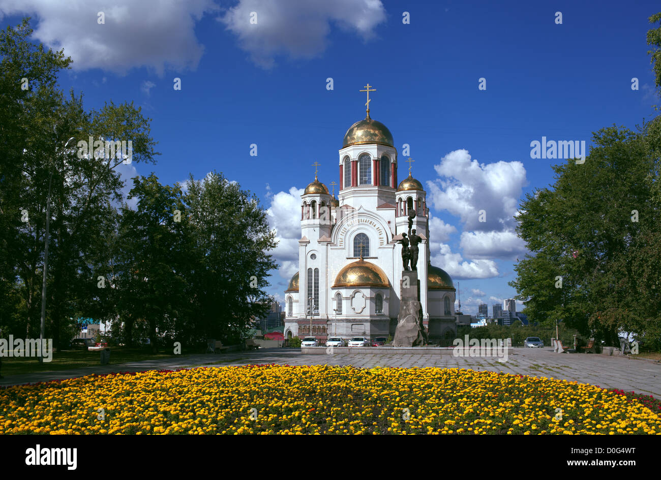 Orthodoxy temple in city of Ekaterinburg Stock Photo
