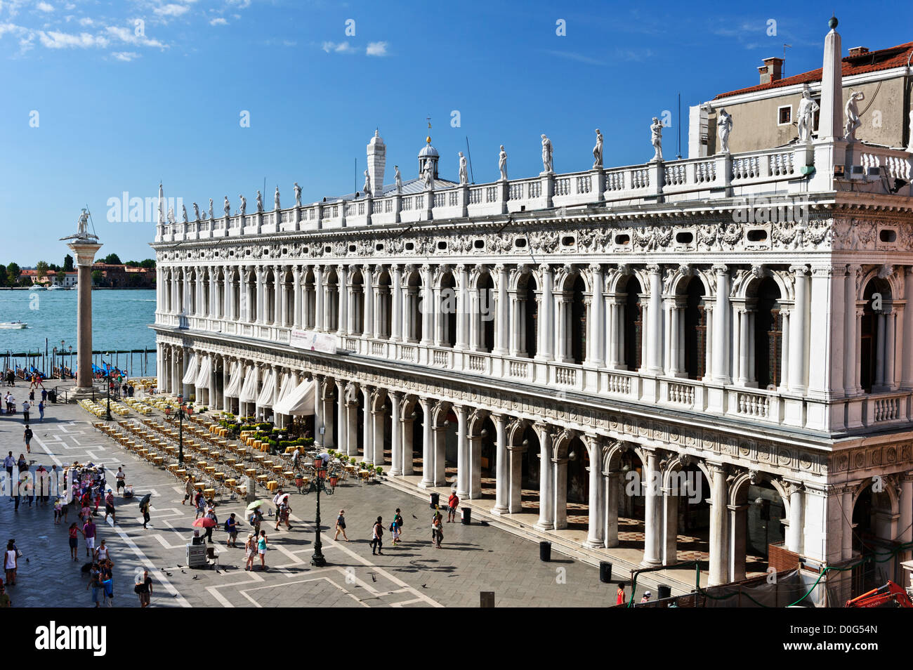 Marciana Library, St Mark's Square, Venice, Italy. Stock Photo