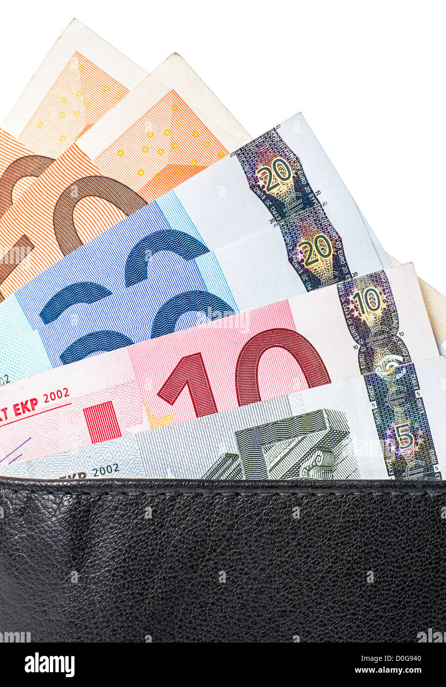 Wallet with banknotes Stock Photo