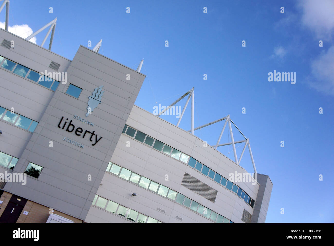 Liberty Stadium, Swansea, home ground of Swansea City Football Club and the Ospreys Rugby Team, South Wales, UK Stock Photo
