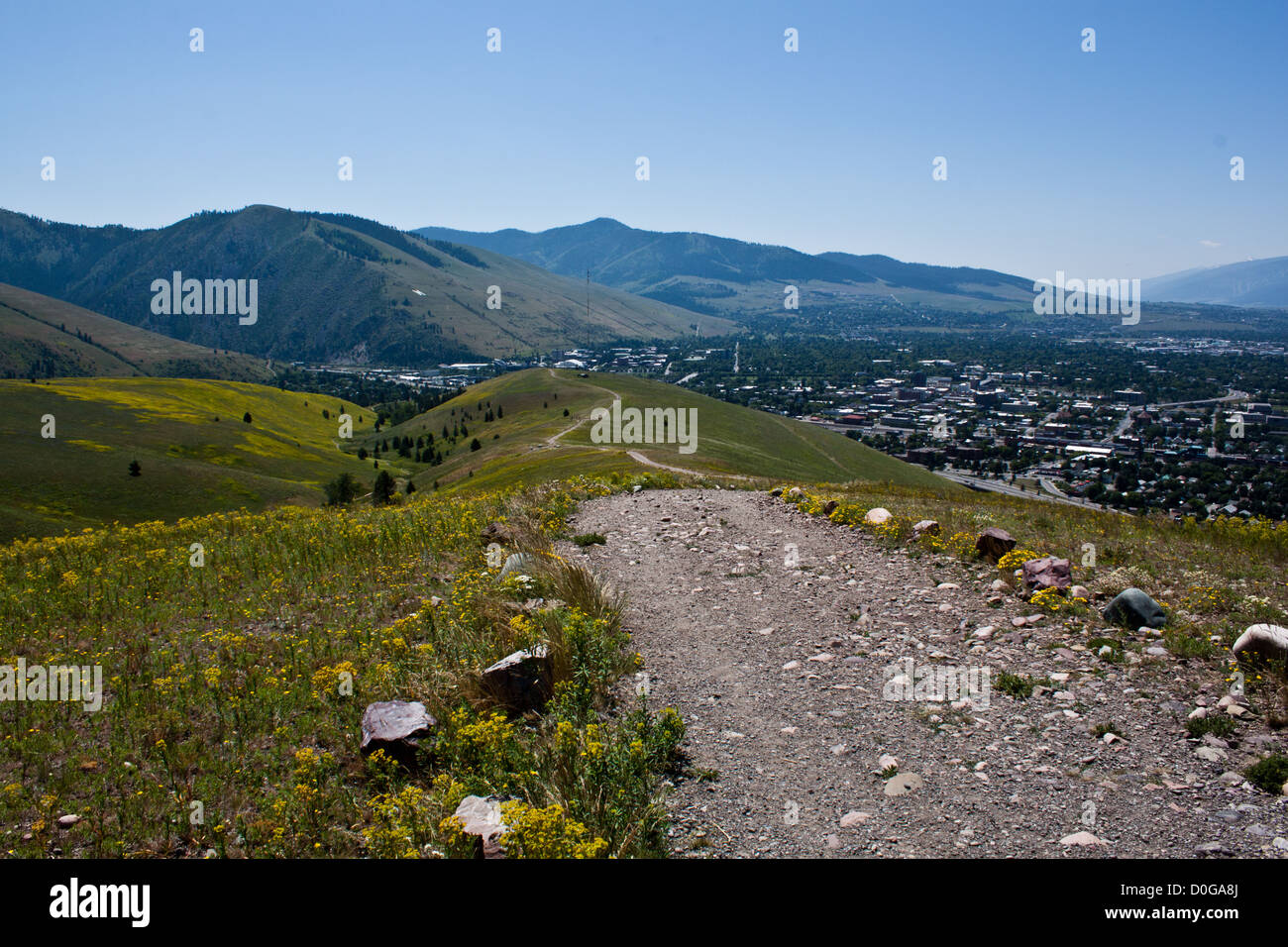 Waterworks Trail, Missoula, Montana Stock Photo Alamy