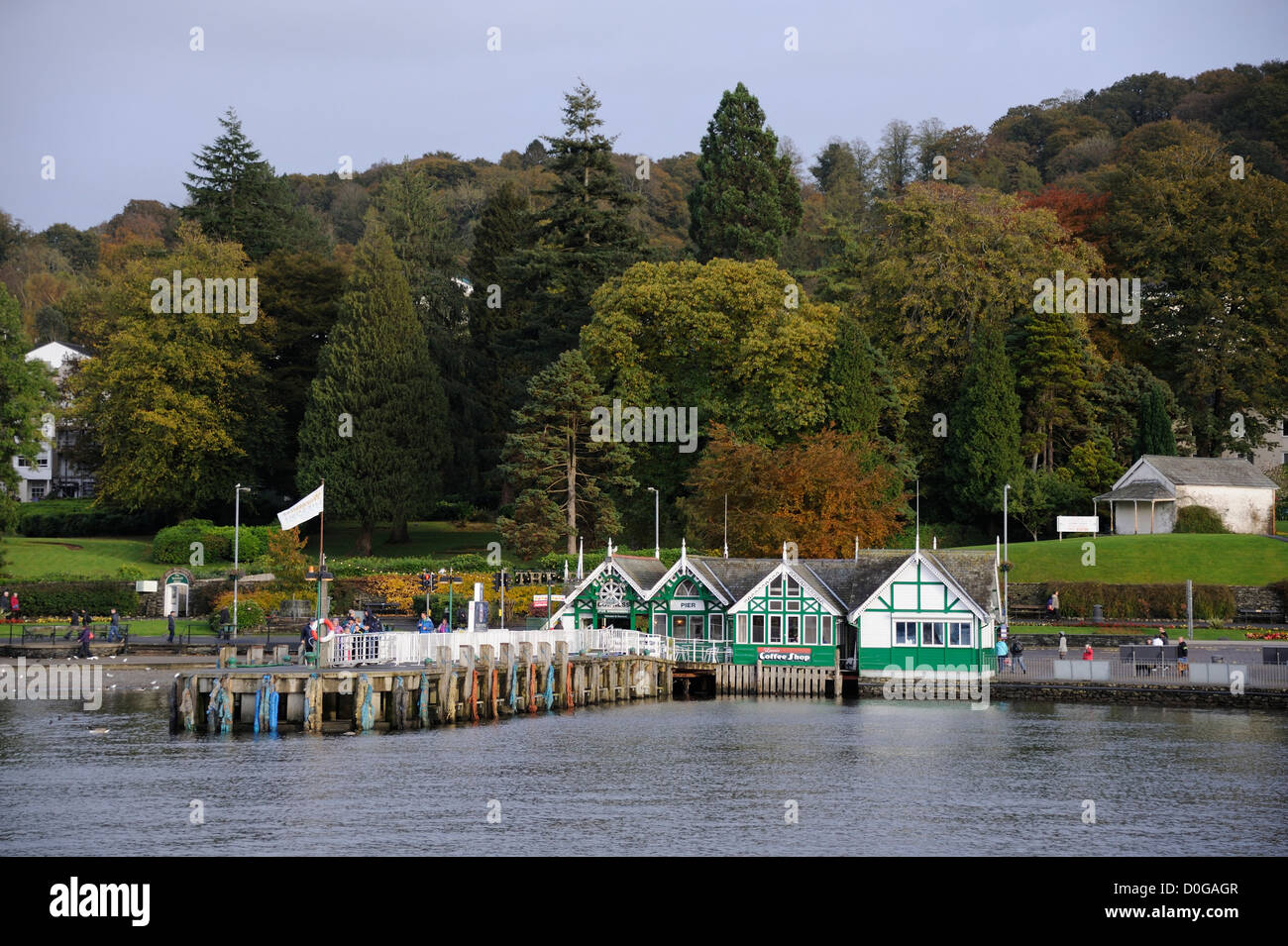 Lake Windermere, the largest natural lake in England, Cumbria, North West England. Stock Photo