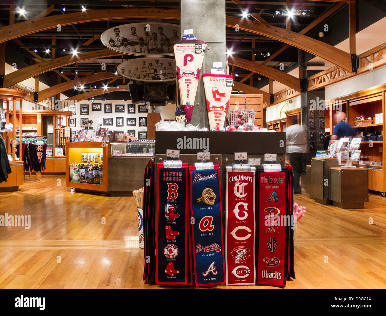 Museum Shop, National Baseball Hall of Fame, Cooperstown, NY Stock