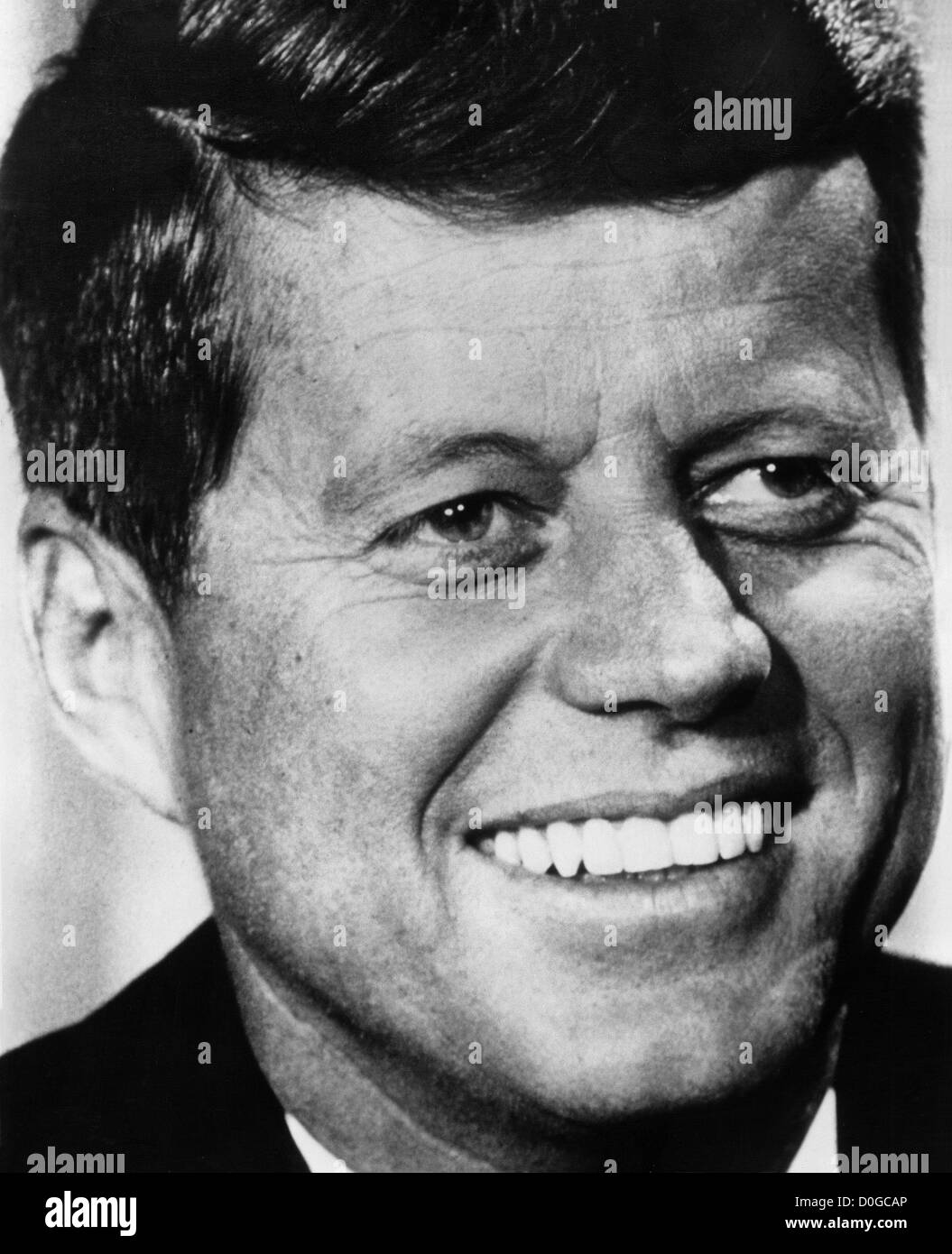 Portrait of John F. Kennedy Stock Photo