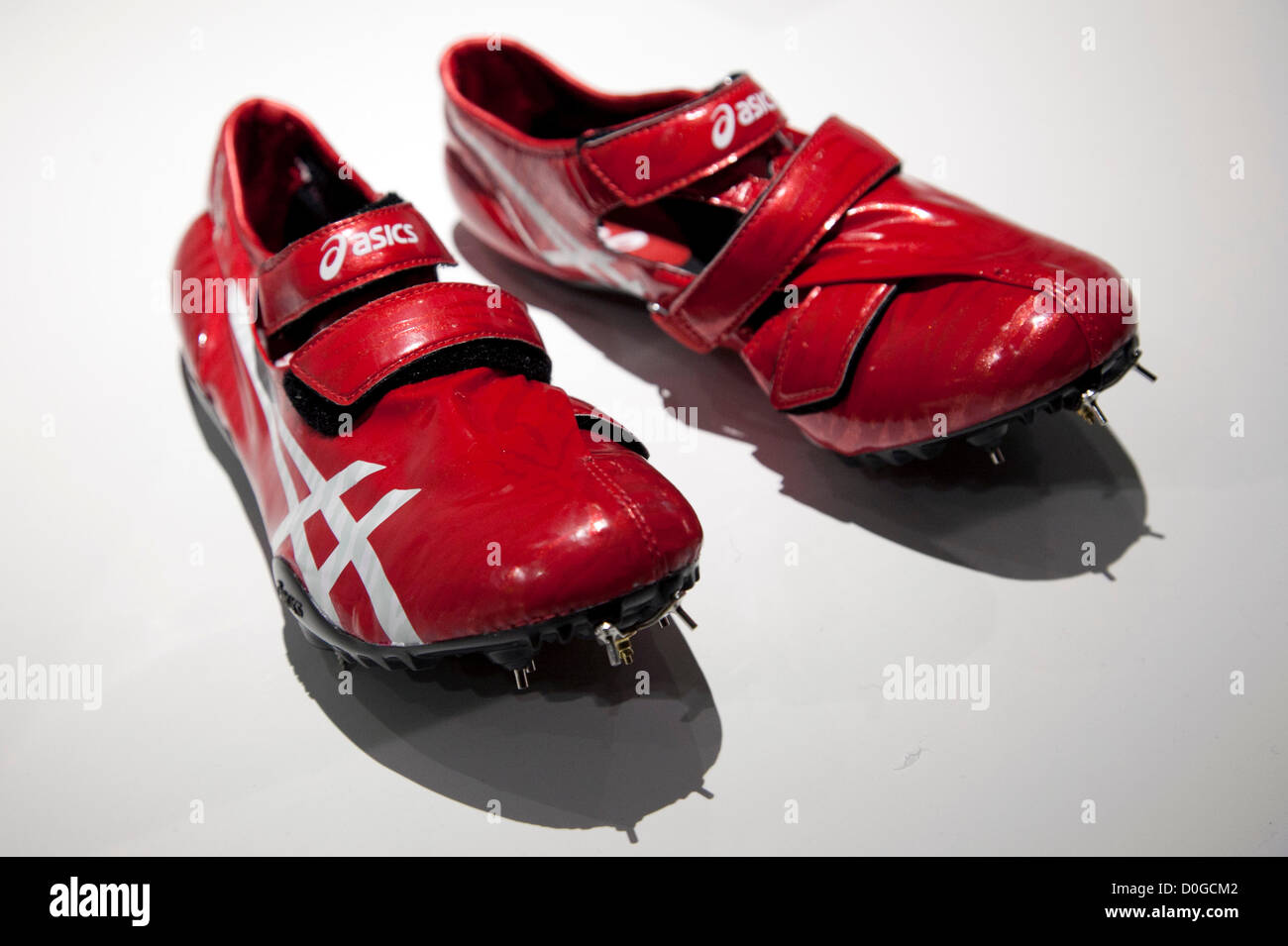 November 25, 2012, Tokyo, Japan - The soccer boots Lethal Stats by Asics at  Good Design Best exhibition. Good Design Award 2012 displays 1,180 good  designs selected products of architecture, communication media
