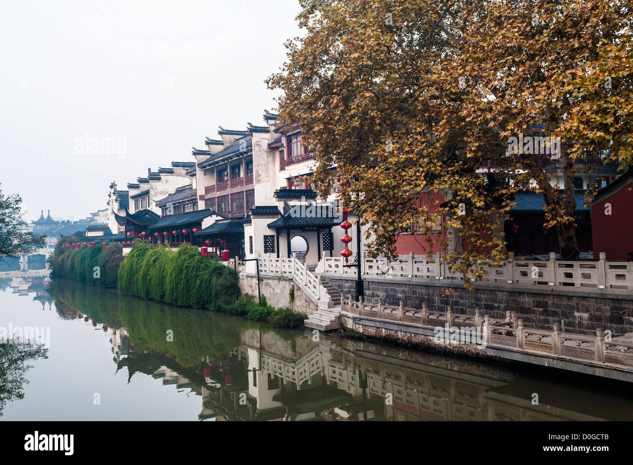Scene of Qinhui riverside, Nanjing Stock Photo