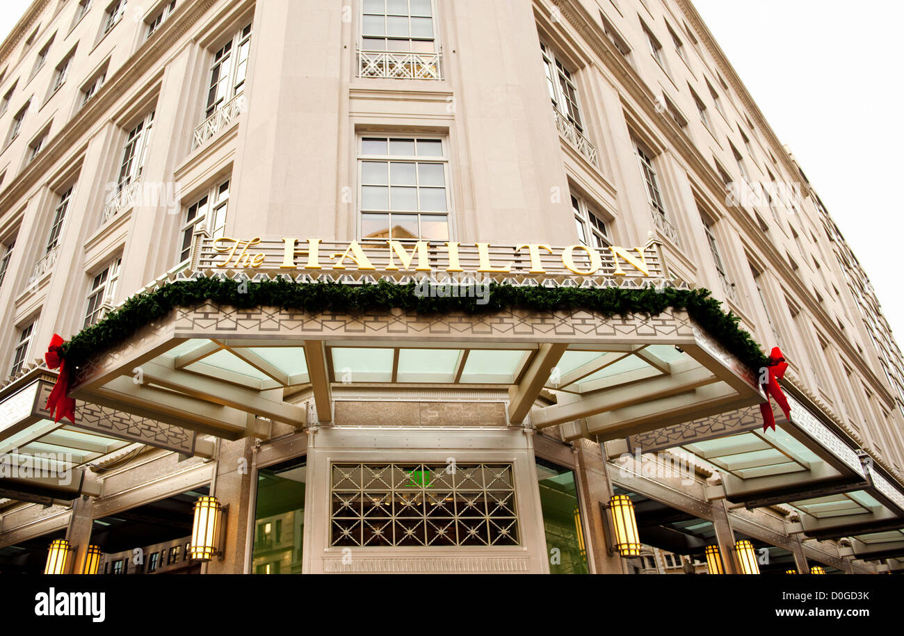 The Hamilton Crown Plaza Hotel located at 600 14th Street  Washington, DC 20005 Stock Photo