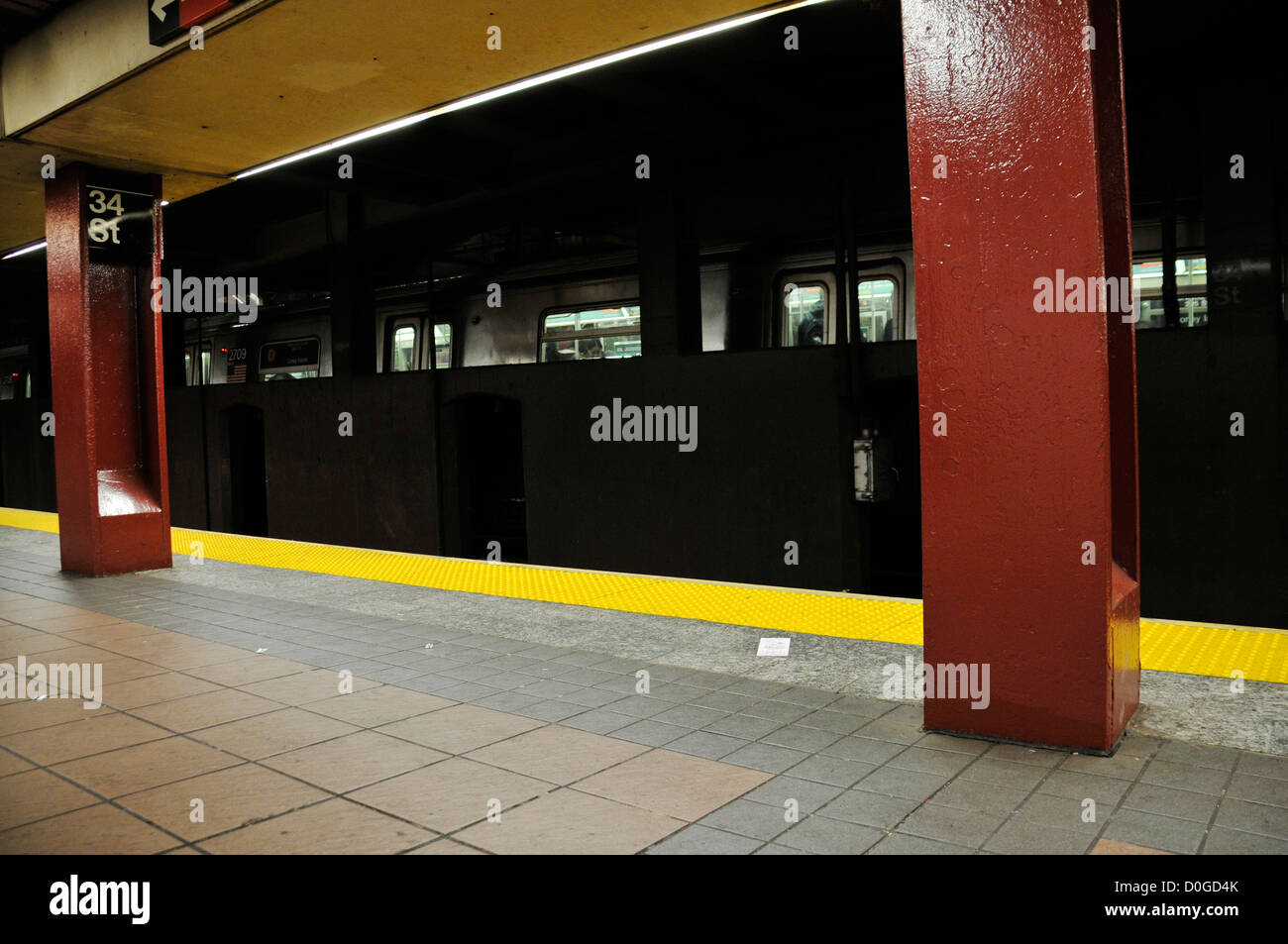 34th Street, Herald Square subway train metro station, Manhattan, New York City, USA Stock Photo