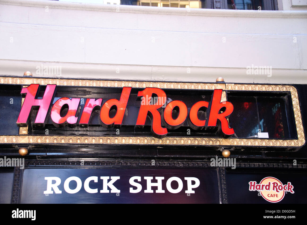 Hard Rock Cafe, New York City, Manhattan, Times Square, Broadway Stock Photo