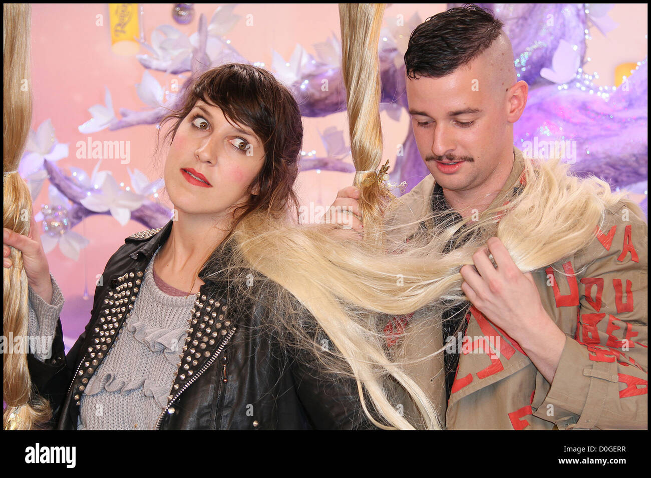 Daphne Burki and Charlie Le Mindu attends the Raiponce Premiere during
