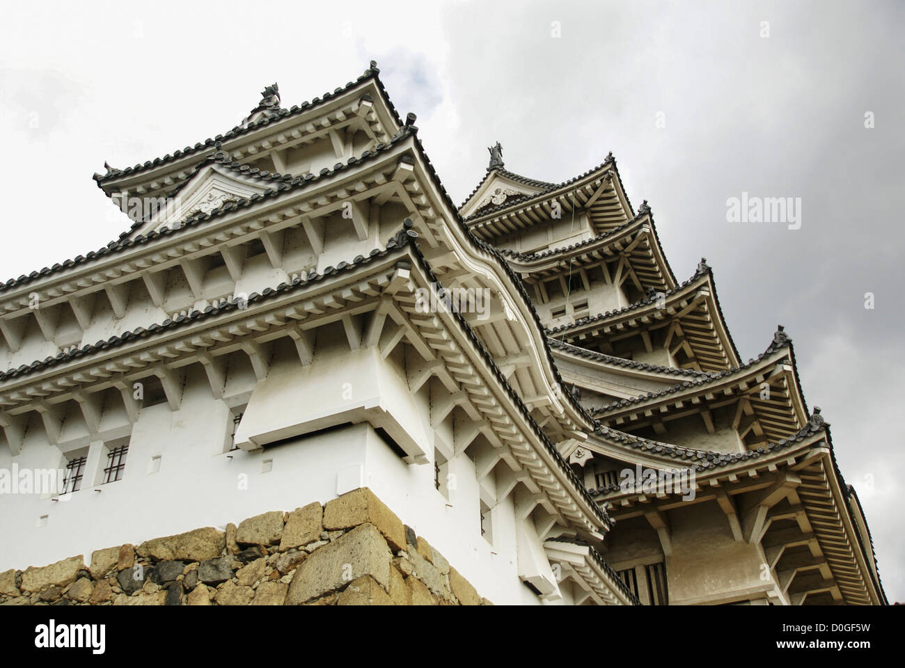 Himeji Castle (AKA White Egret Castle and White Heron Castle) Himeji, Japan Stock Photo