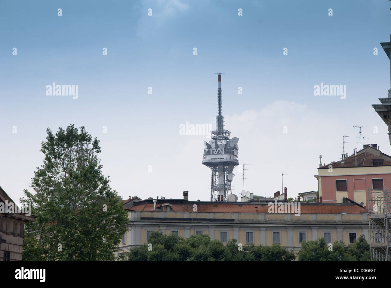 Rai tv tower milan italy hi-res stock photography and images - Alamy