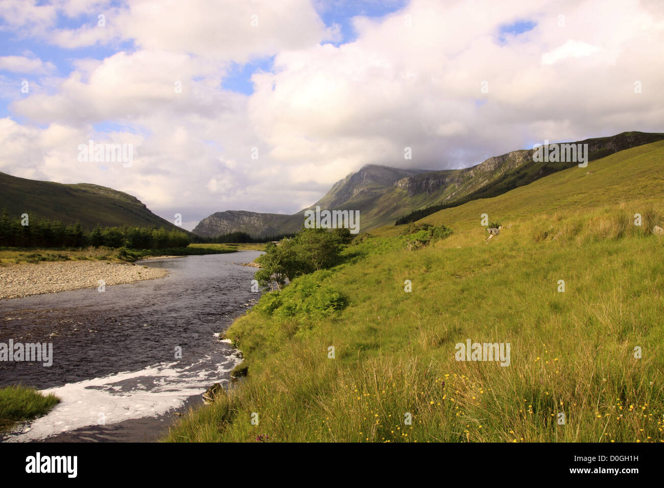 UK Scotland Highland Sutherland Ben Hope Stock Photo