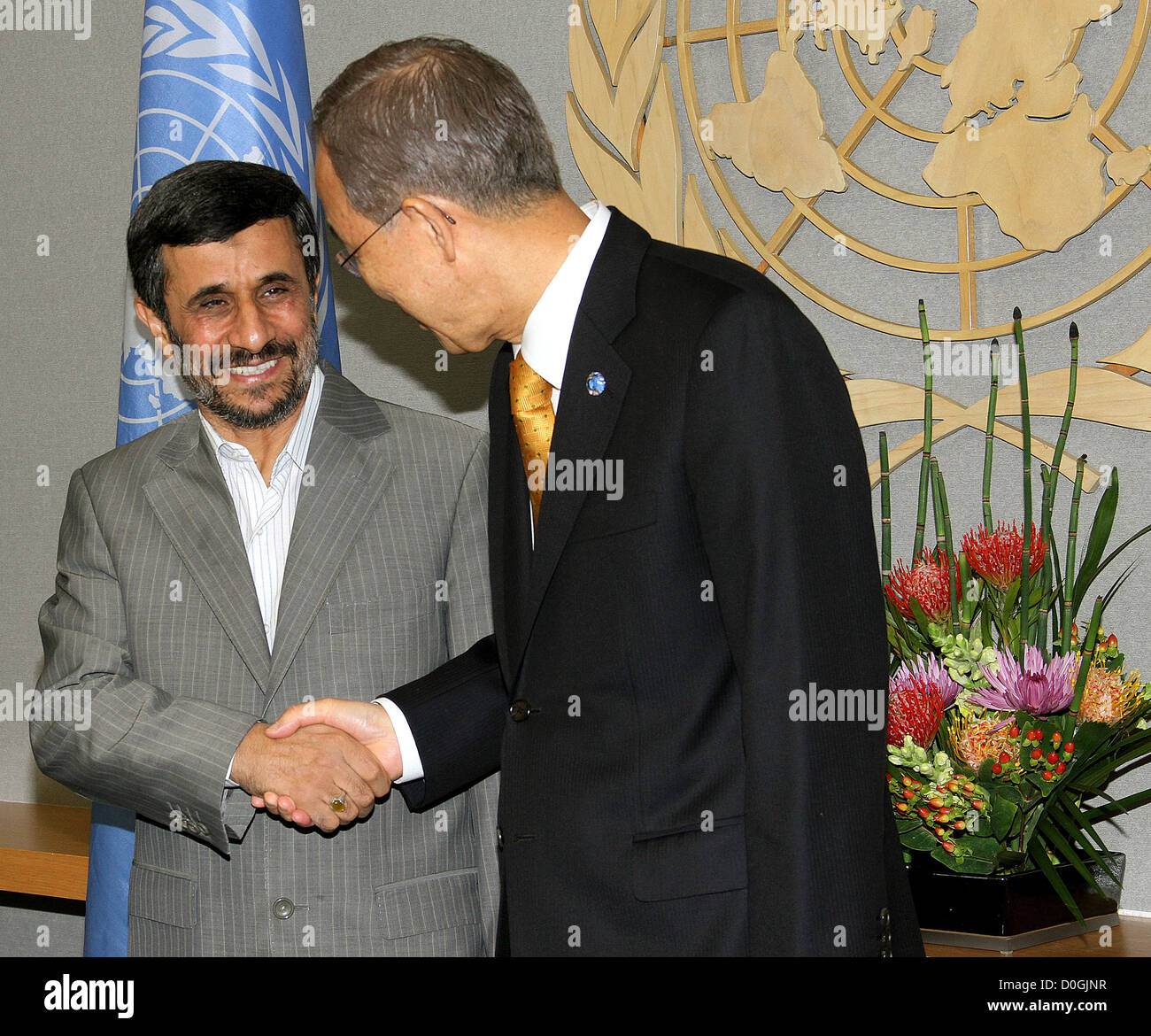 Iranian president mahmoud ahmadinejad meets hi-res stock