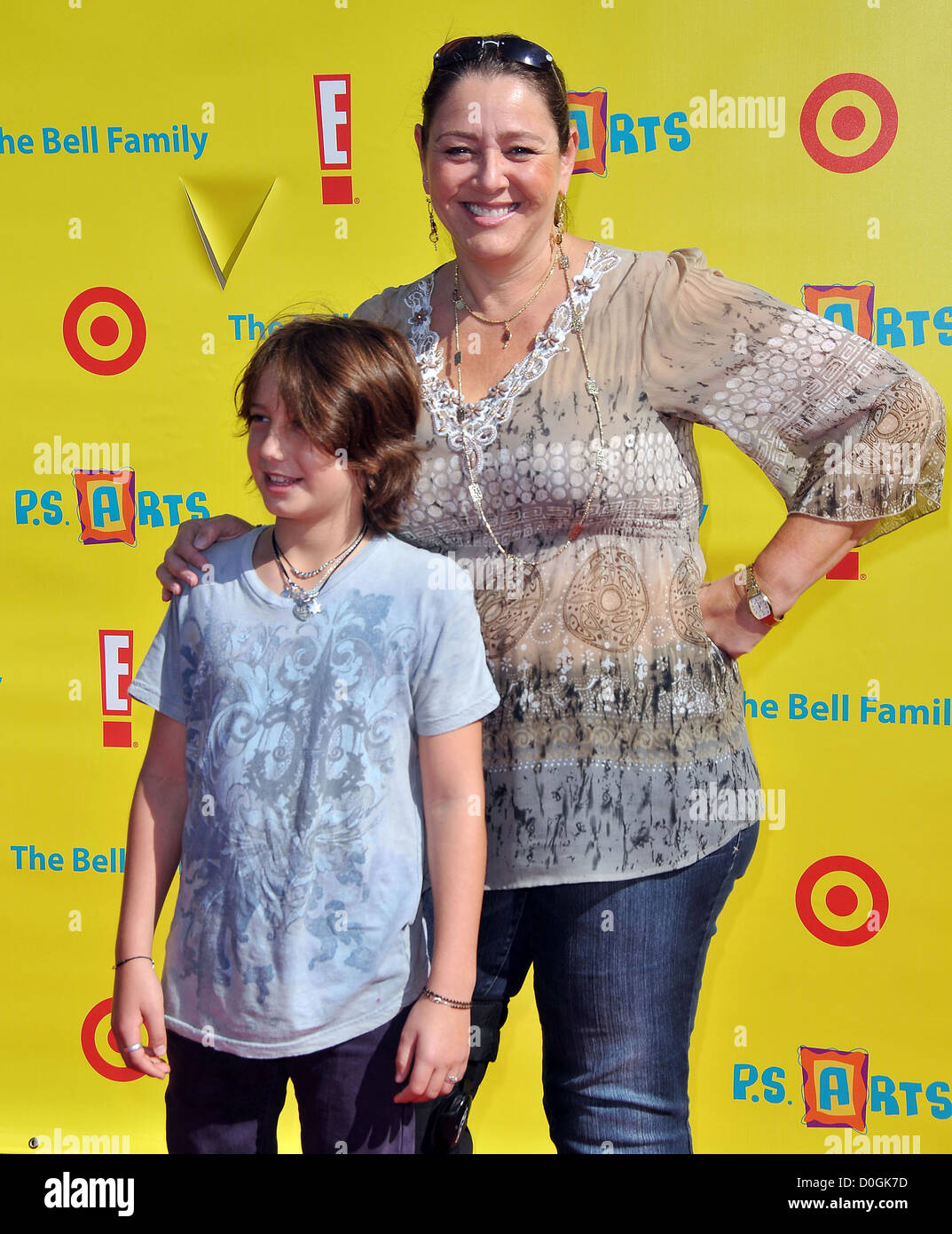 Camryn Manheim with her son Milo Arts Loving Families Gather at Express