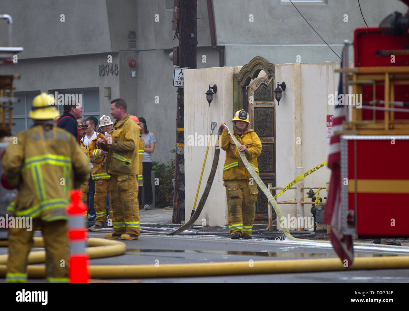 LAKE'S HOUSE BURNS DOWN Actress and TV personality RICKI LAKE has been
