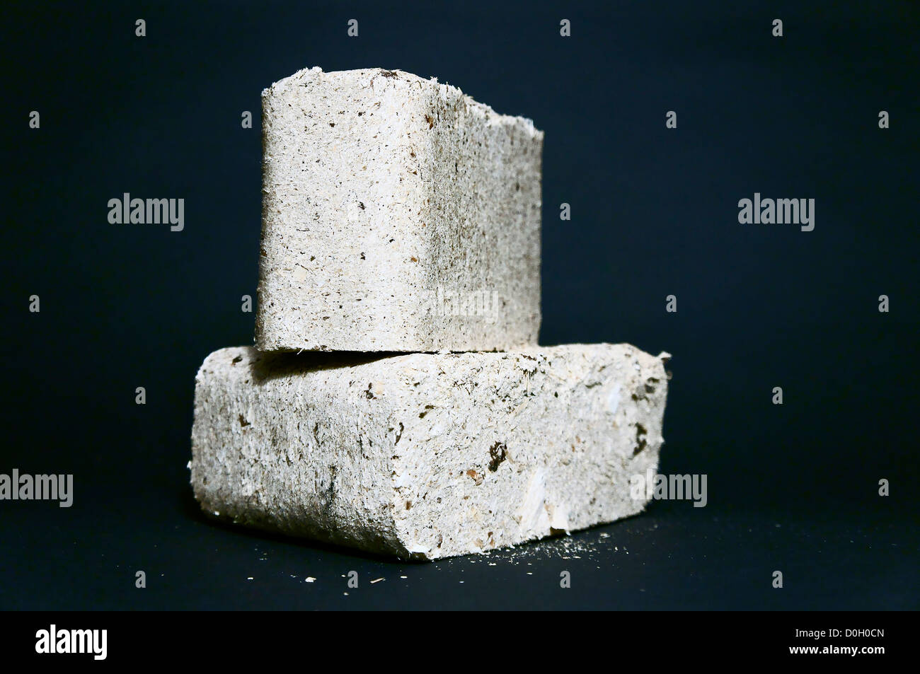 illustrative, compressed wood chips, charcoal briquettes made from