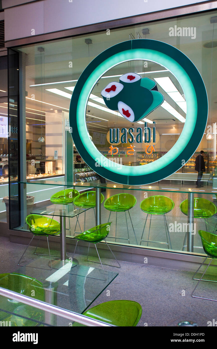 Shop front, Wasabi, sushi food, London, UK Stock Photo Alamy
