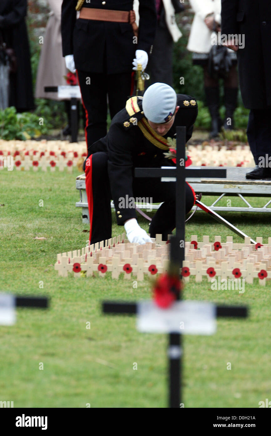 Prince Harry opens the Royal British Legion Wootton Bassett field of