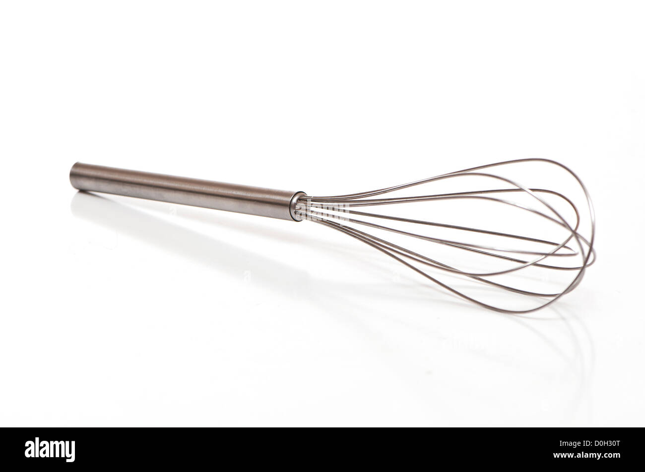 silver eggbeater on white background Stock Photo Alamy