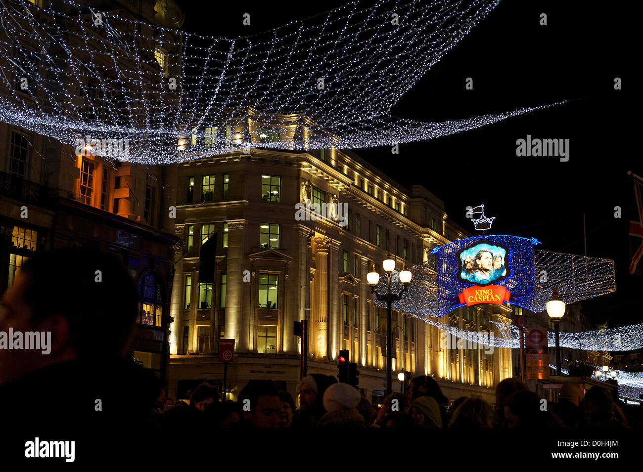 Regents Street Christmas Lights Swich on in central London. London