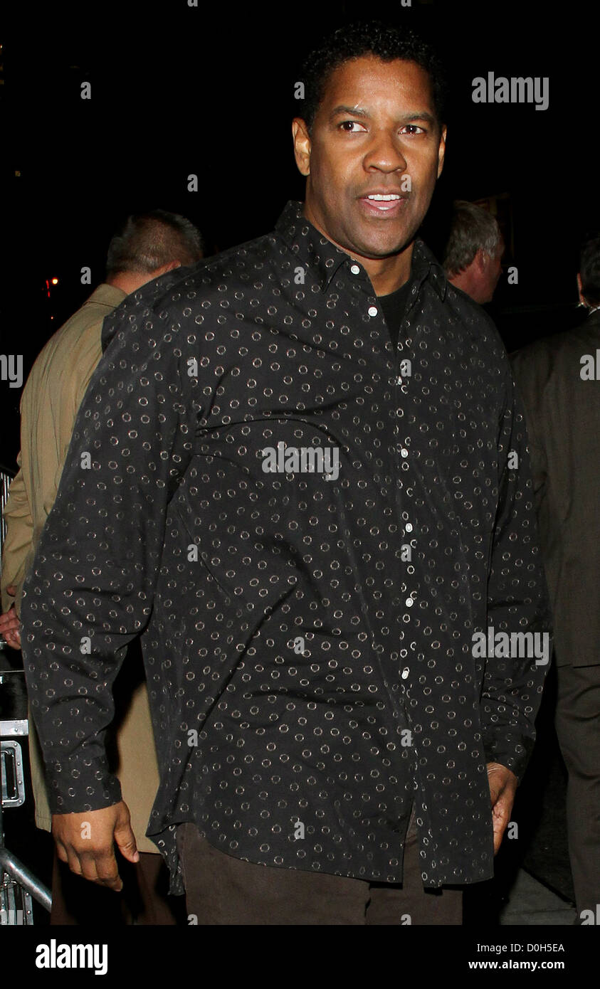 Denzel Washington at the Ed Sullivan theatre for 