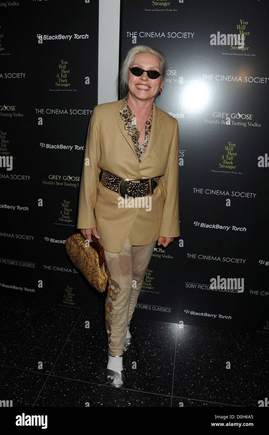 Debbie Harry, aka Deborah Harry, The Cinema Society screening of 'You Will  Meet a Tall Dark Stranger' held at MoMA New York Stock Photo - Alamy, image size:859x1390
