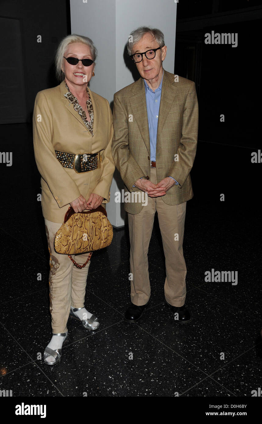 Debbie Harry, aka Deborah Harry, and Woody Allen The Cinema Society  screening of 'You Will Meet a Tall Dark Stranger' held at Stock Photo -  Alamy, image size:859x1390