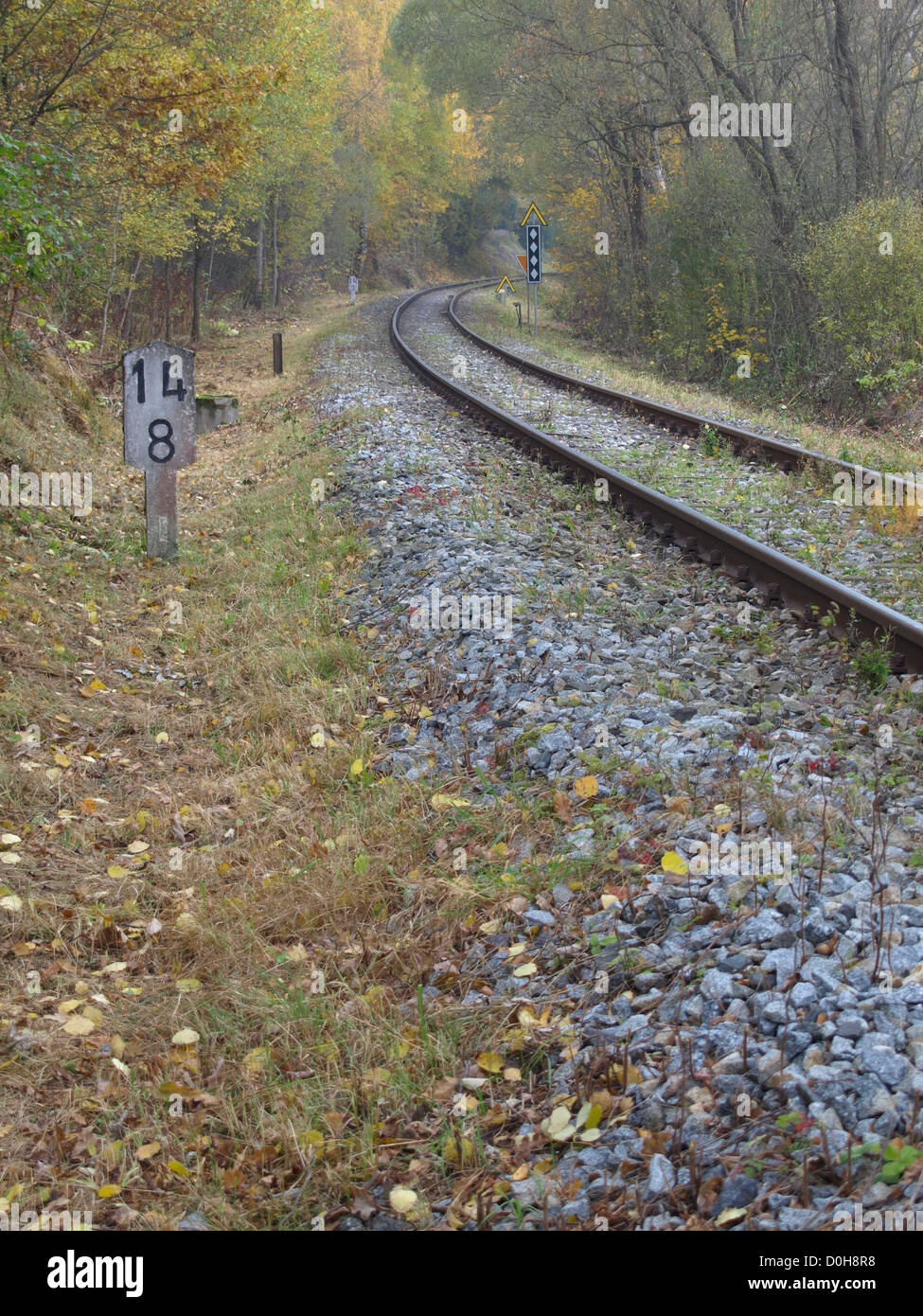 railway lines / Eisenbahnschienen Stock Photo - Alamy