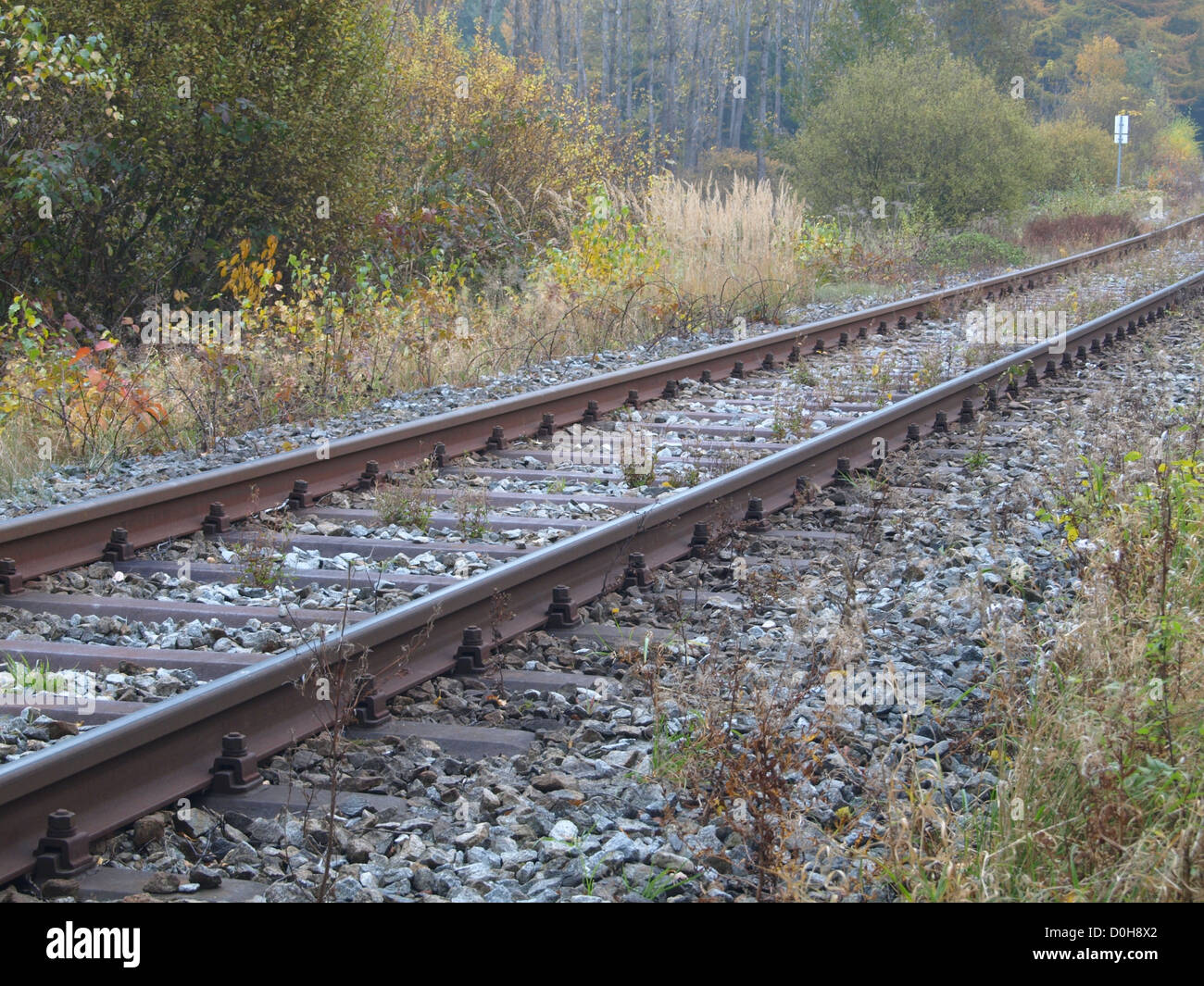 railway lines / Eisenbahnschienen Stock Photo - Alamy