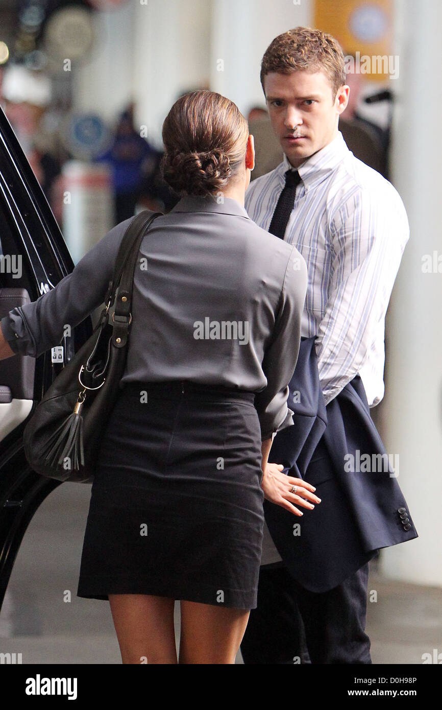 does justin timberlake smoke cigarettes Mila Kunis and Justin Timberlake filming a scene from their upcoming movie  