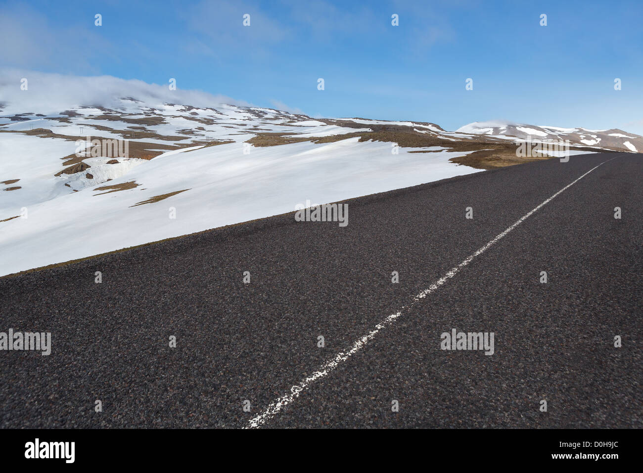 Route One, National Highway, Snaefellsnes Peninsula, Iceland Stock Photo