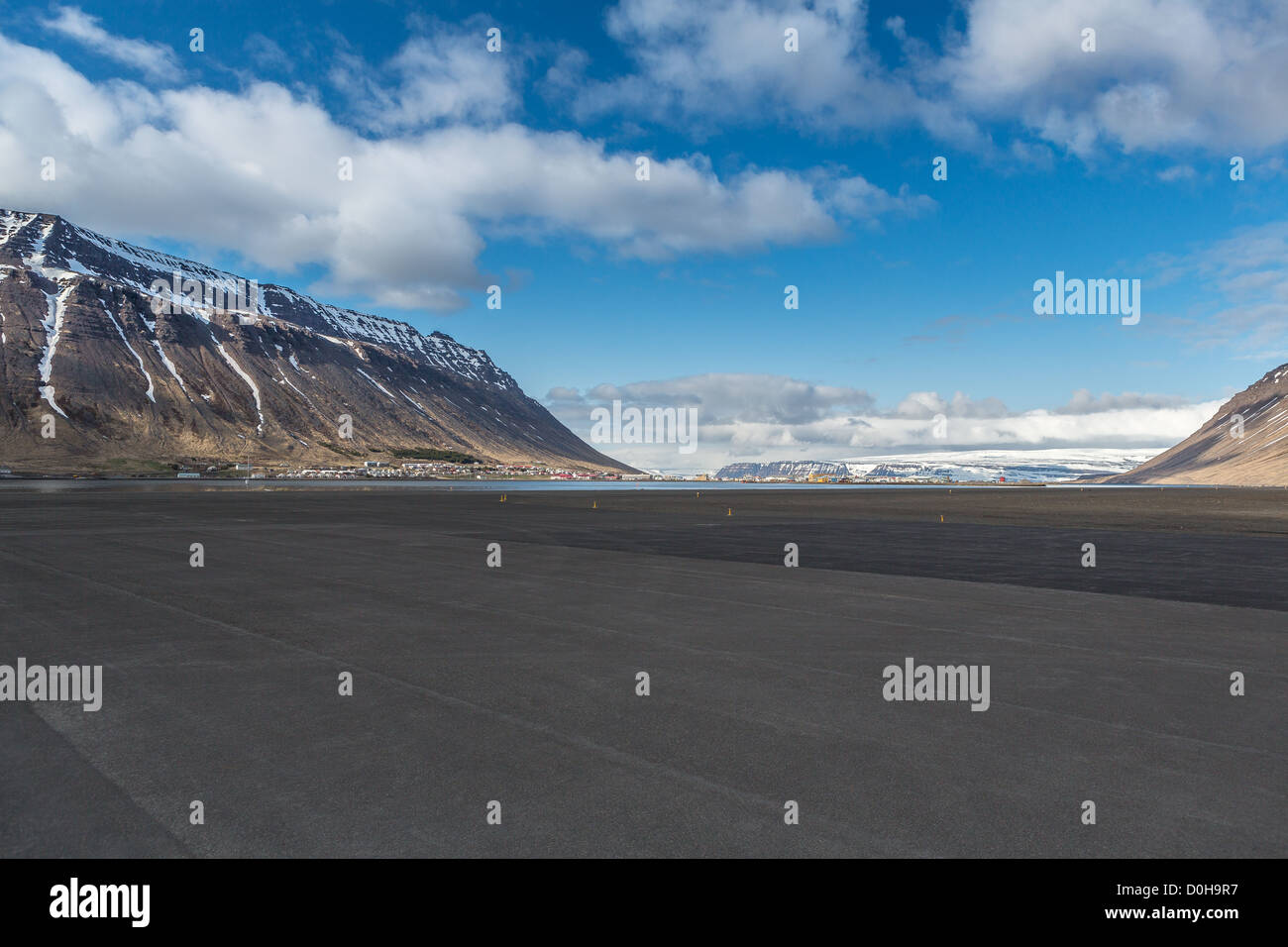 The Isafjordur airport, Isafjordur, Iceland Stock Photo