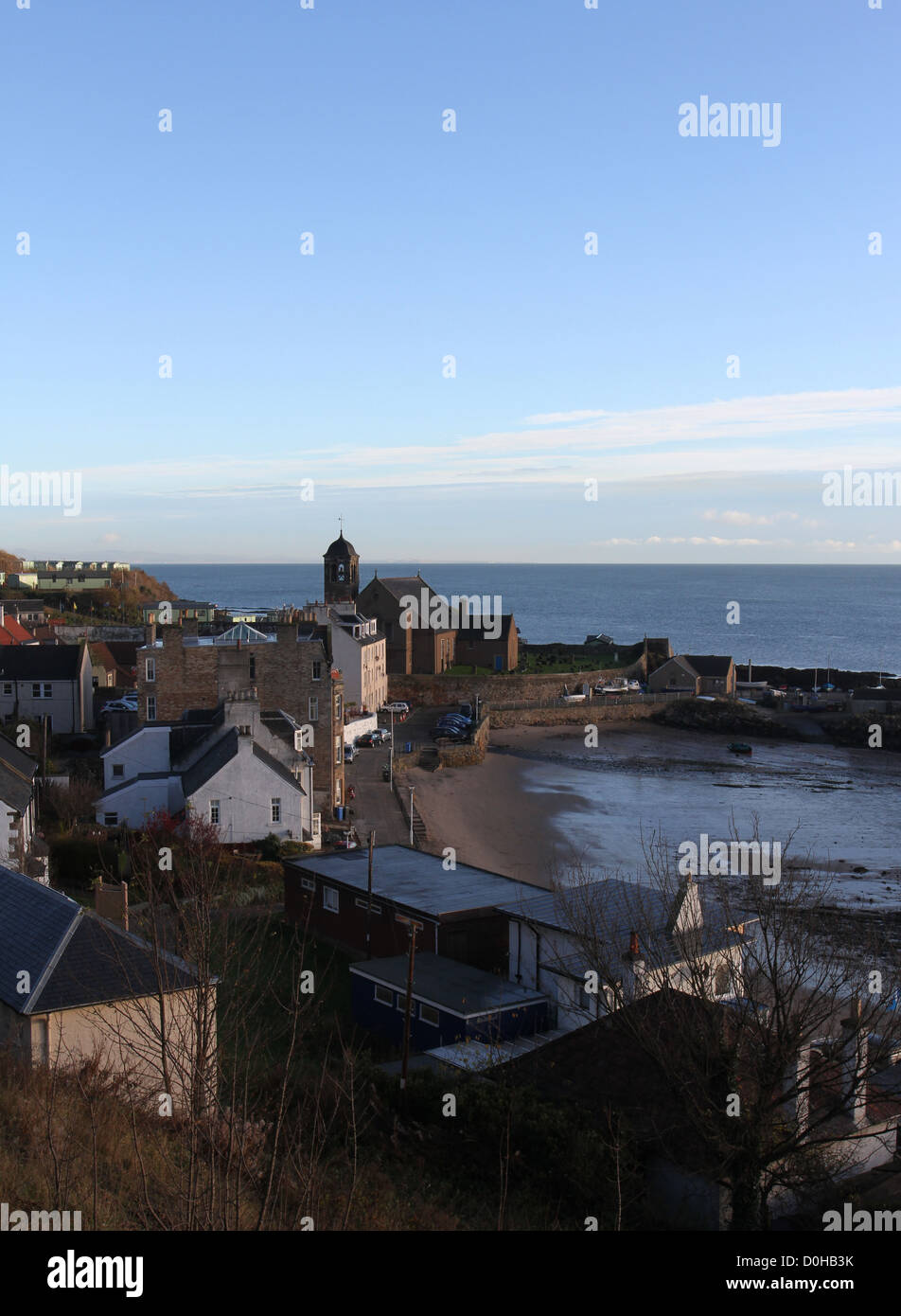 Elevated view of Kinghorn Fife Scotland  November 2012 Stock Photo