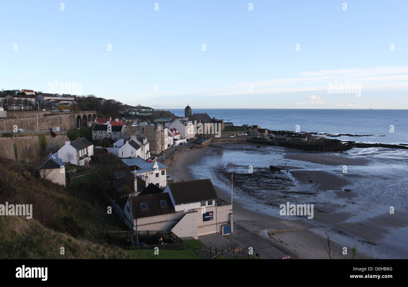 Elevated view of Kinghorn Fife Scotland  November 2012 Stock Photo