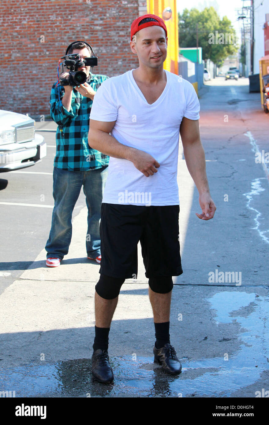Mike Sorrentino aka &ldquo;the situation&rdquo; arrives at the rehearsal studio for