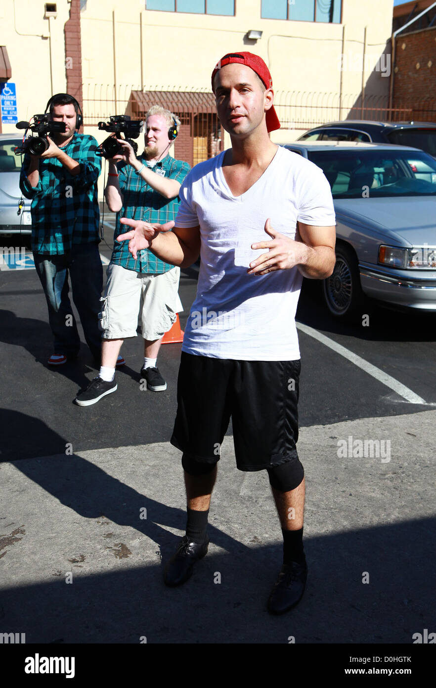 Mike Sorrentino aka &ldquo;the situation&rdquo; arrives at the rehearsal studio for