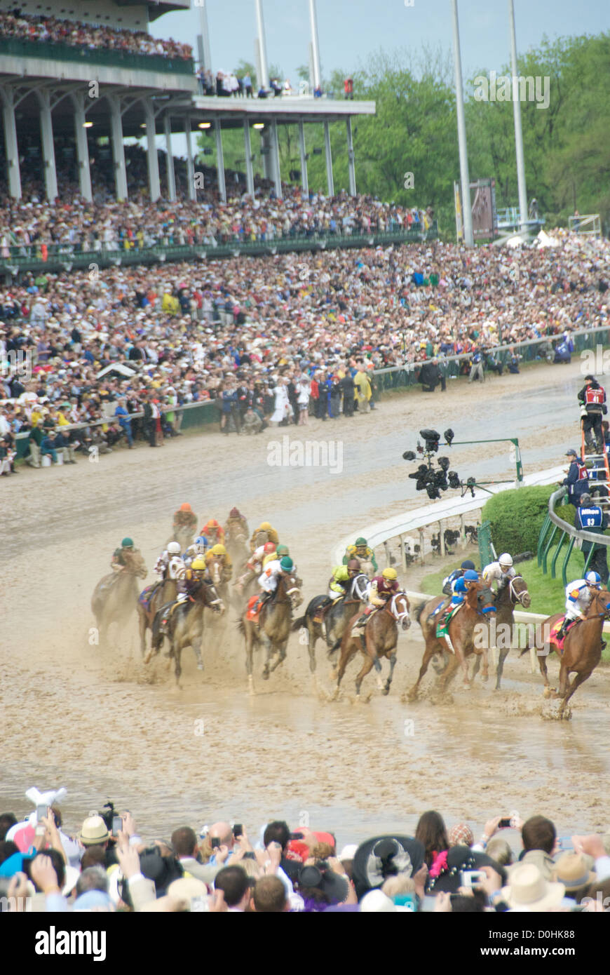 2010 Kentucky Derby First Turn Stock Photo Alamy