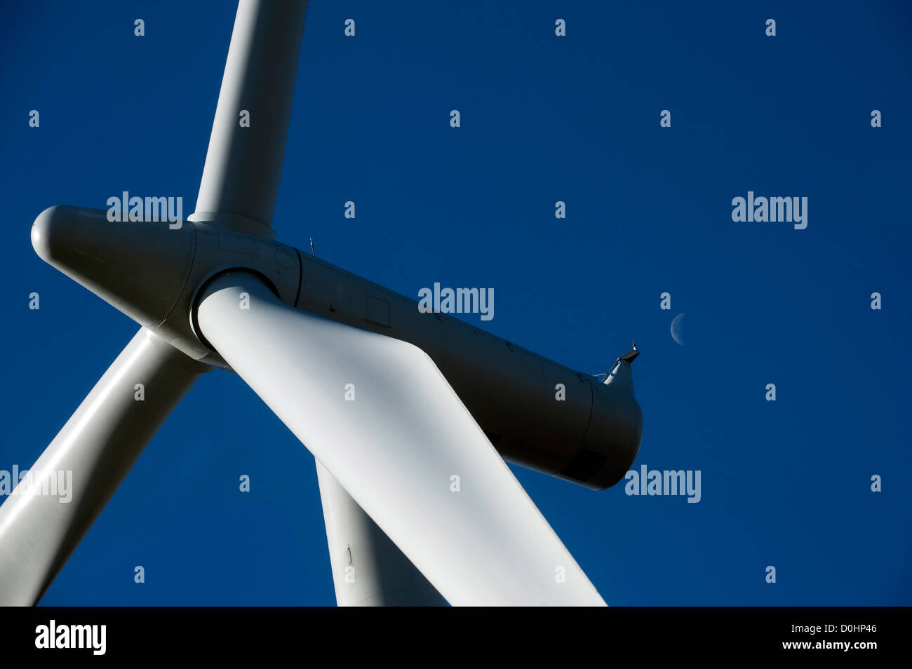 wind turbine windfarm Whitelee Scotland energy power electricity renewable environment blades eco ecology green Stock Photo