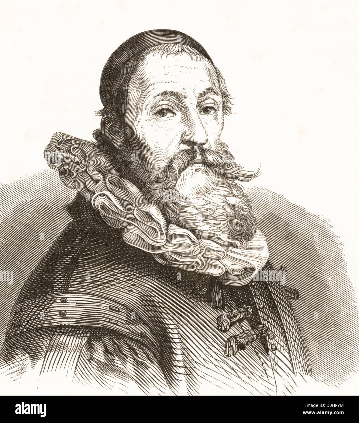 Hendrik Goltzius, 1558 –1617. Dutch printmaker, draftsman, engraver and painter. Stock Photo